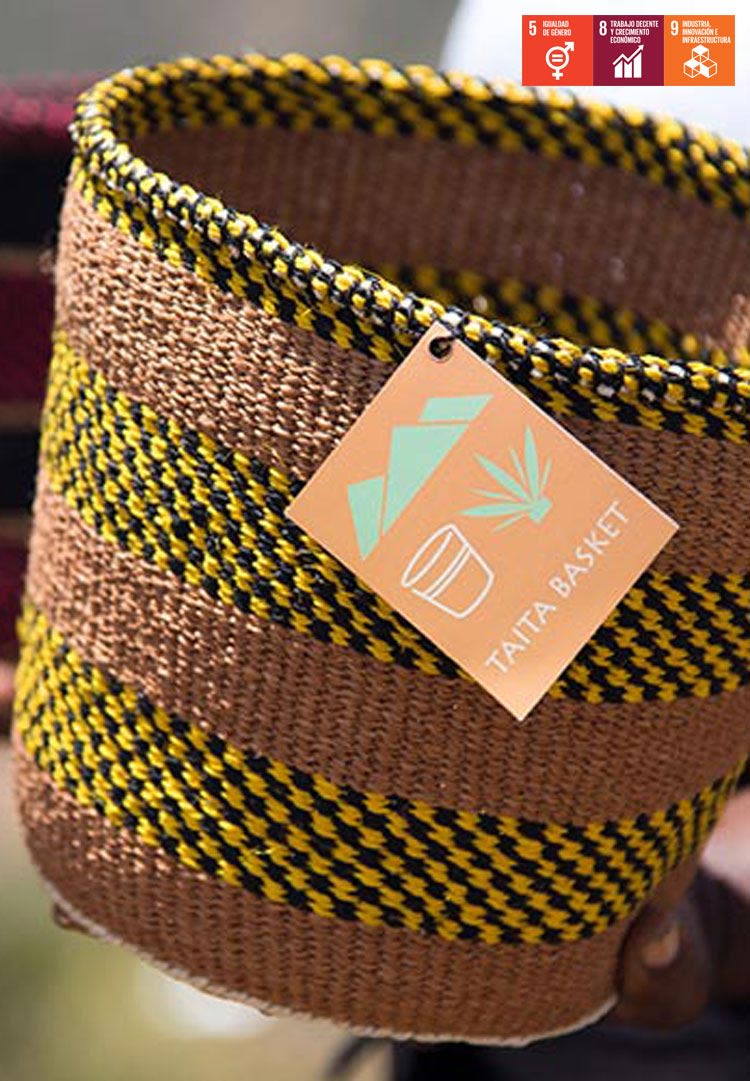 Cestas de sisal producidas en el condado de Taita Taveta en Kenia